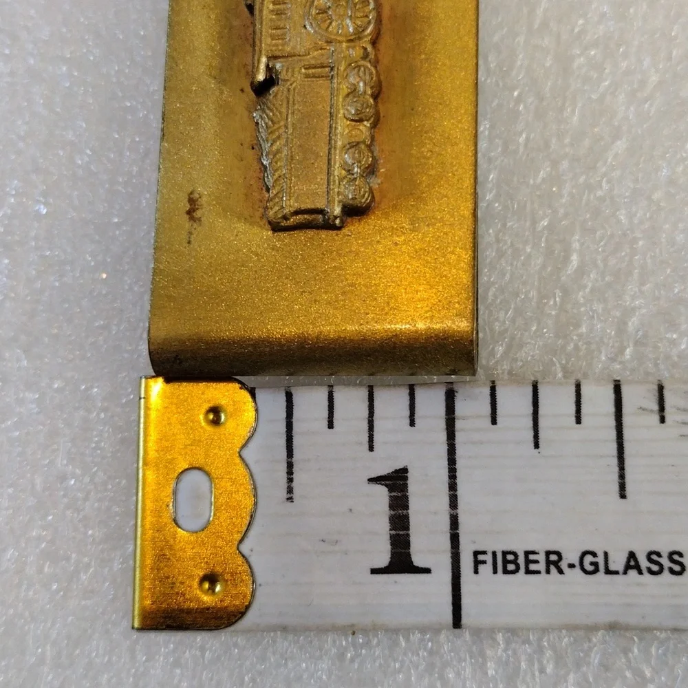 Vintage solid brass train en